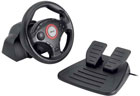  Trust Compact Vibration Feedback Steering Wheel PC-PS2-PS3 GM-3200