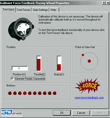 Guillemot Force Feedback Racing Wheel
